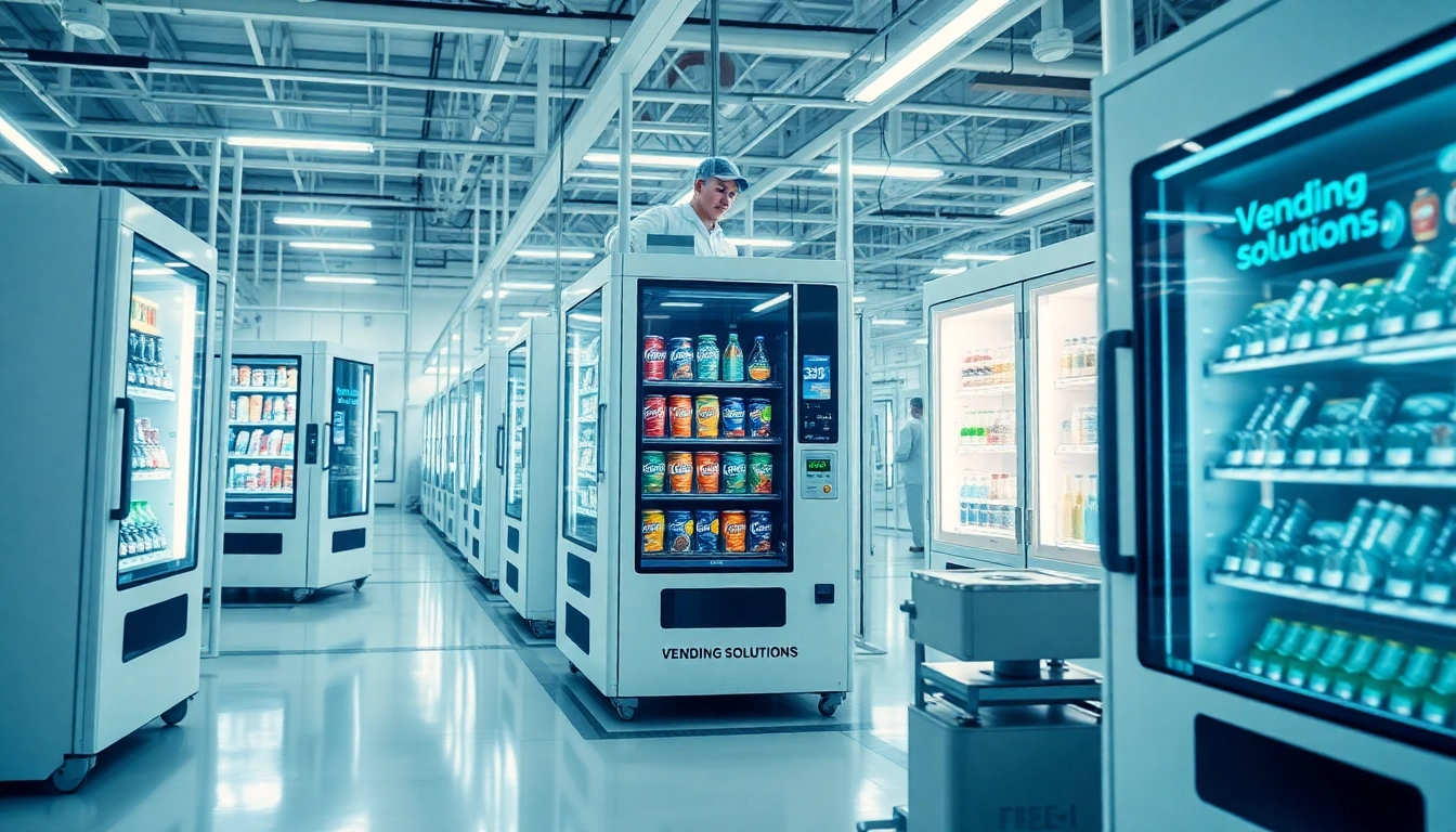 Innovative vending machine manufacturers showcasing modern production lines.