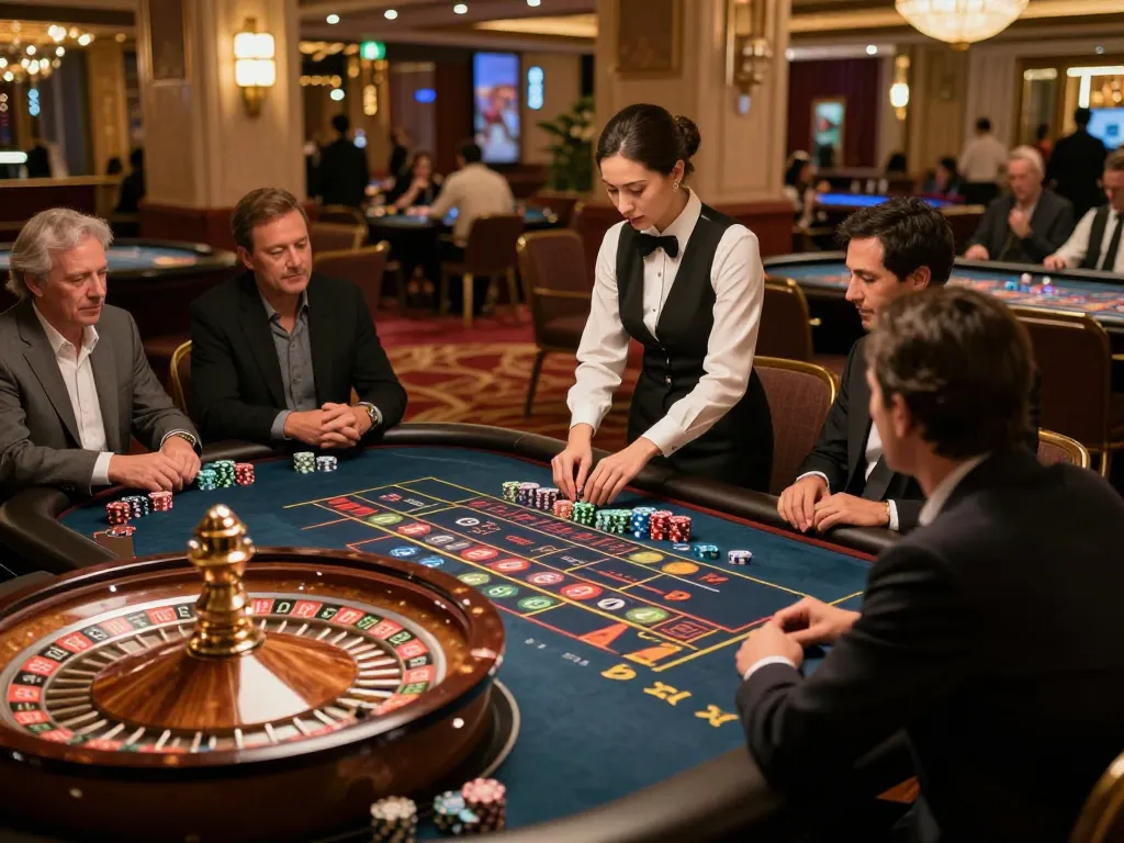 Experience thrilling roulette action at 23win with players eagerly betting on vibrant chips.