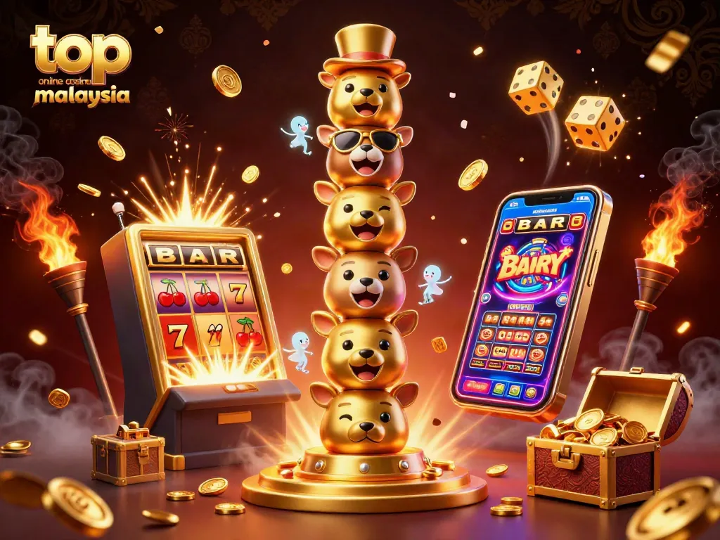 Experience the excitement at the top online casino Malaysia with vibrant casino elements and bonuses.