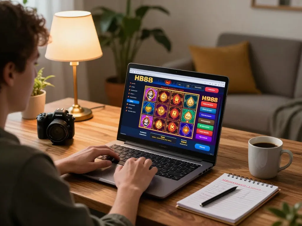 Players enjoying online gaming on HB88 platform, showcasing interactive betting strategies and lively interface.