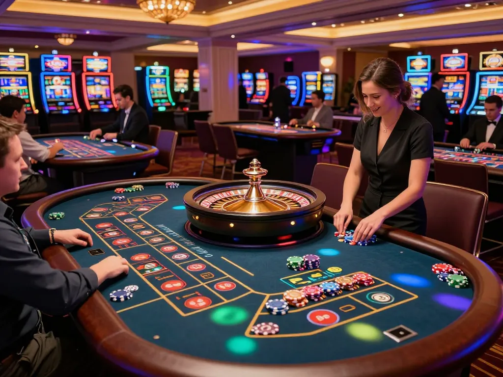 Players engaging at roulette tables in a vibrant casino environment showcasing giường bệnh nhân hospitality.