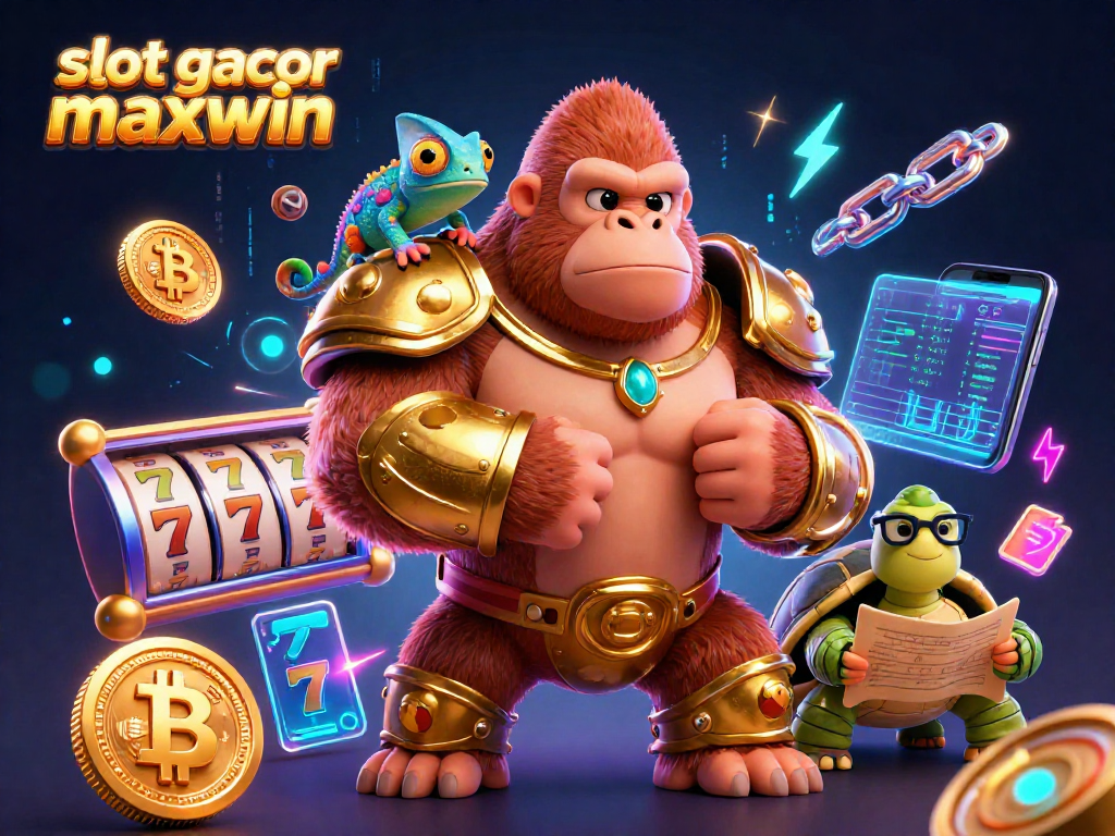Slot gacor maxwin menarik perhatian dengan karakter kartu slot dan simbol keberuntungan di kasino virtual.