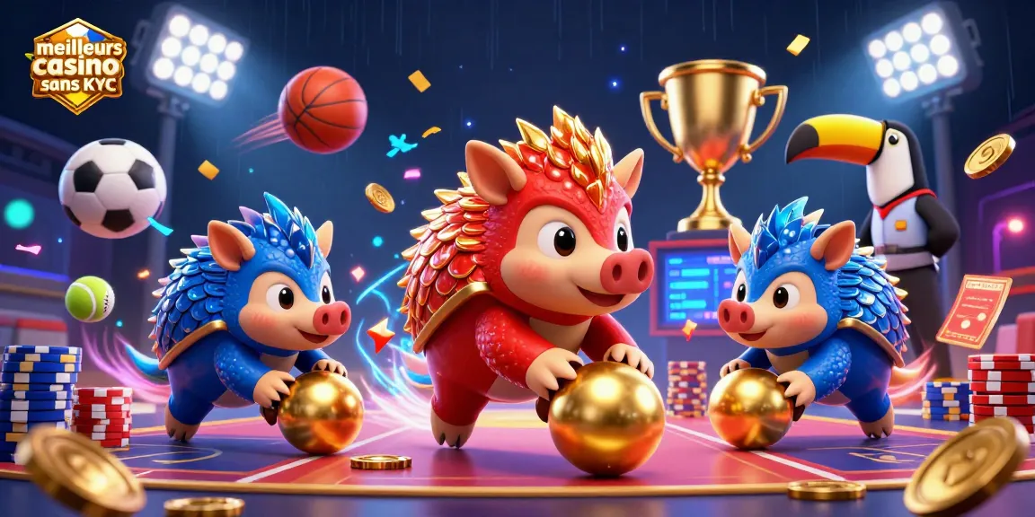 Jouez pour gagner aux meilleurs casino sans KYC avec des pangolins et des jetons de poker.