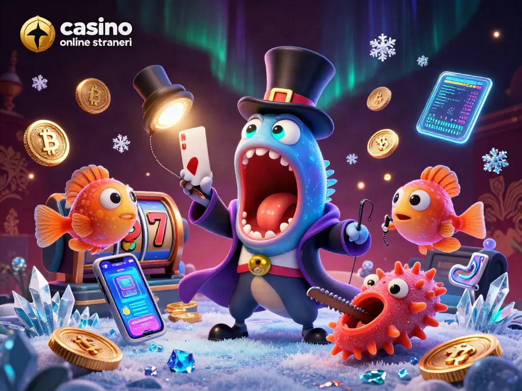 Gioca con i migliori bonus nei casinò online stranieri, iconica scena di un'eel magico e pesci luminosi.