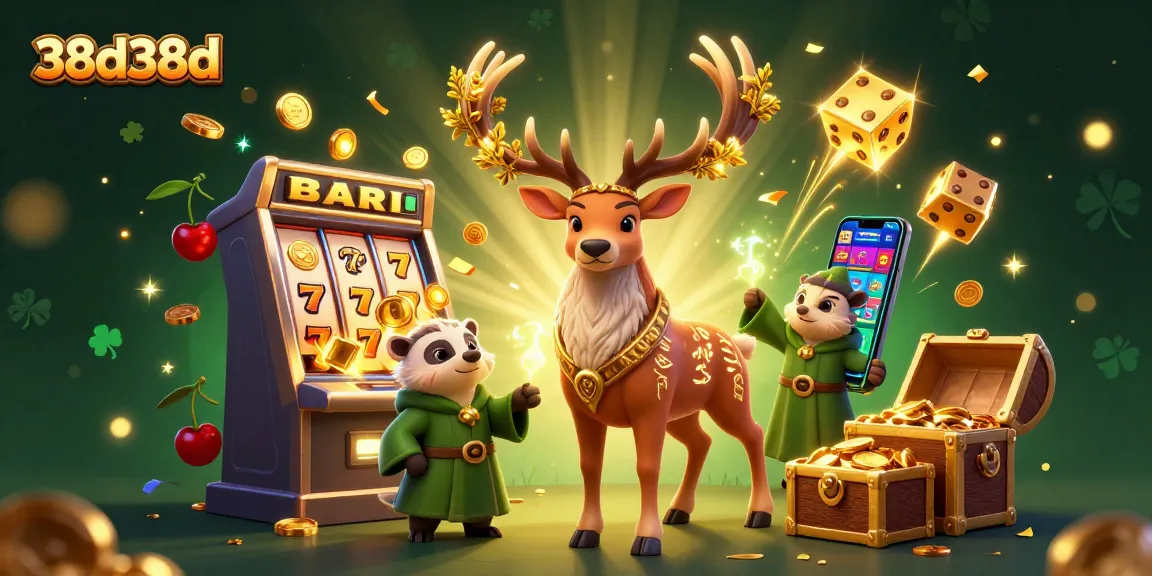 Engage in thrilling adventures at 38d38d, featuring a druid stag and exciting casino elements.