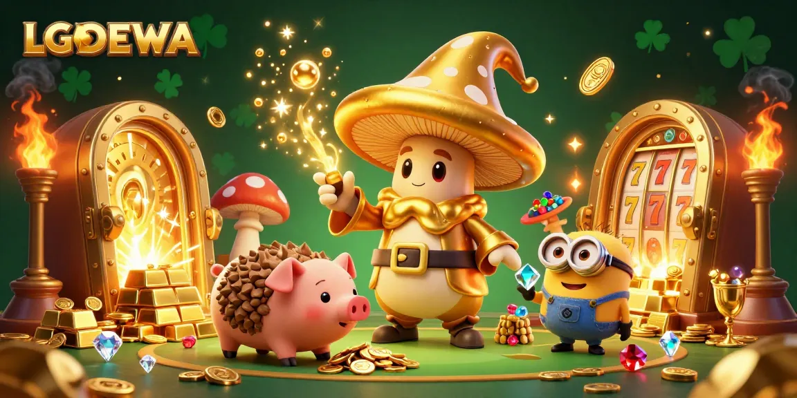 Spin big wins with LGODEWA's magical golden slot adventure filled with treasures.