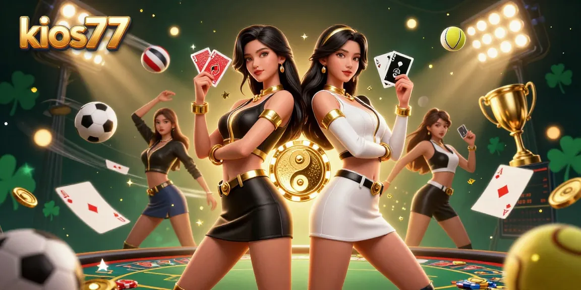 See kios77 in action with stunning Asian women in a dynamic casino scene, revealing excitement.