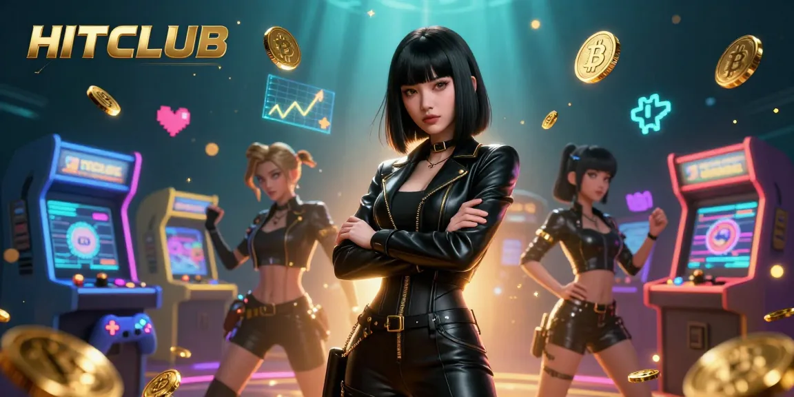HITCLUB offers thrilling slots and casino games in a vibrant underwater-themed illustration.