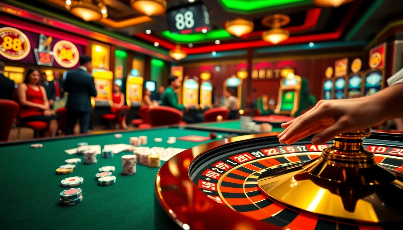 Experience the excitement of betting big at 88bet casino with vibrant games and luxury.