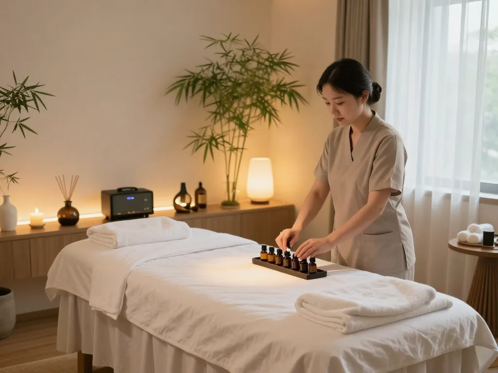 Experience 강남스웨디시 therapy in a tranquil spa setting with soothing ambiance and relaxation elements.