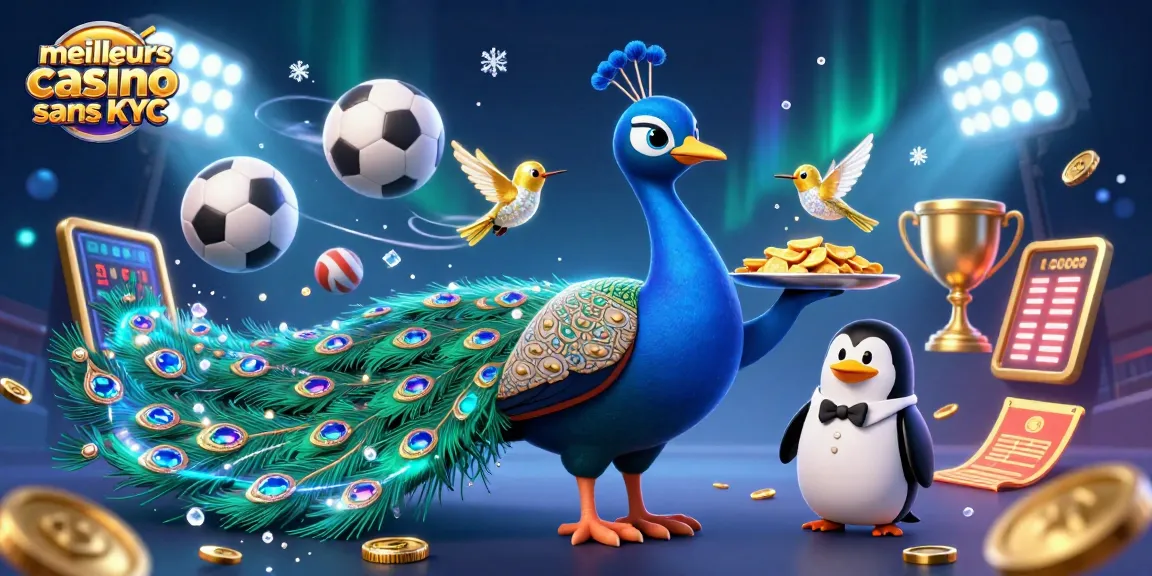 Profitez des meilleurs casinos sans KYC avec ce magnifique pélican aristocratique et des éléments de jeu dynamiques.