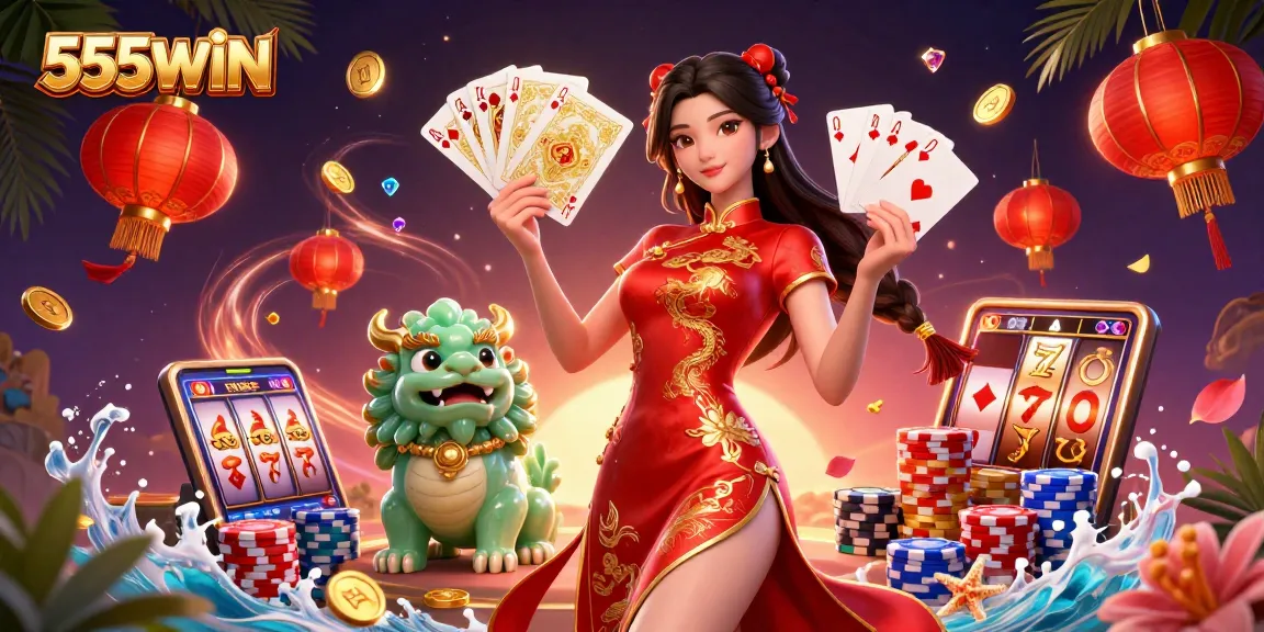 Experience winning thrill at 555WIN with rich casino elements and stunning visuals.