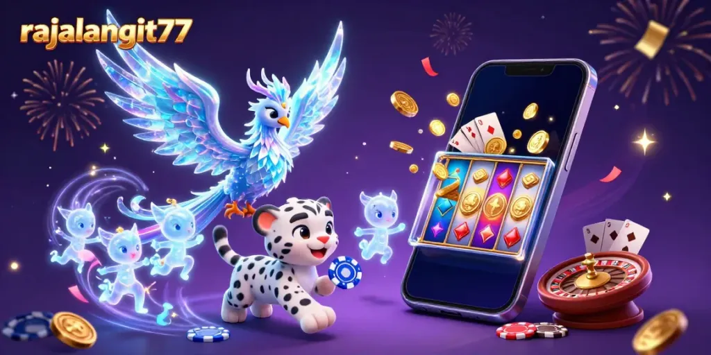 Menangkan jackpot dengan strategi cerdas di rajalangit77, ilustrasi kasino digital yang memukau.