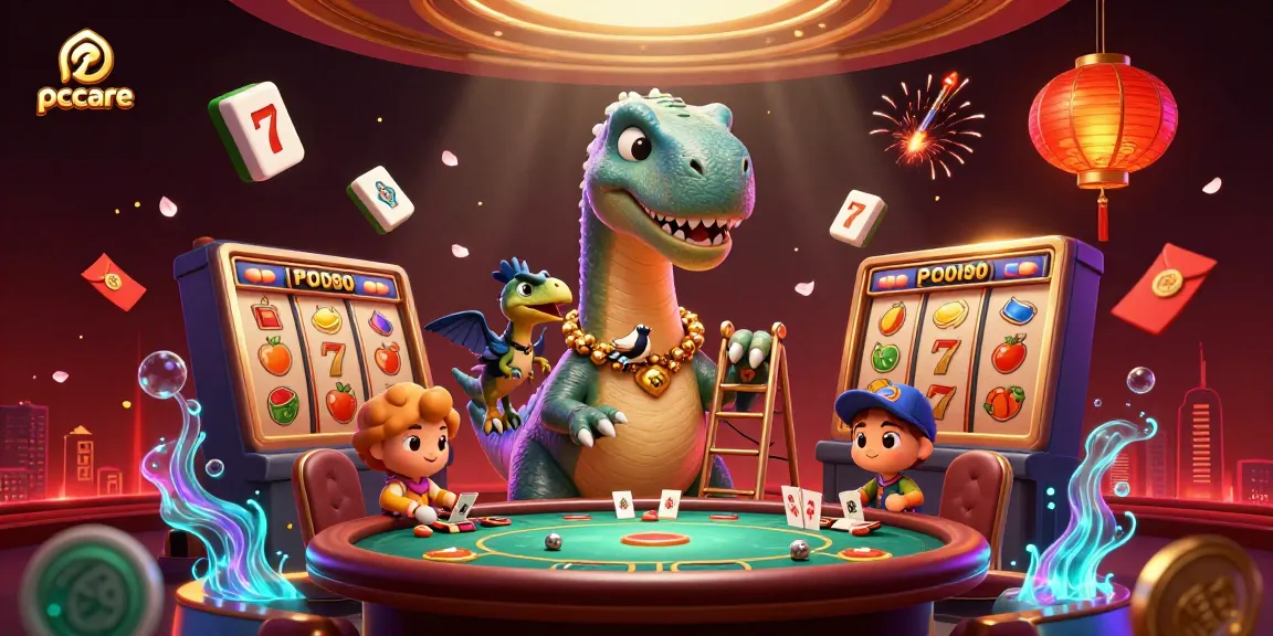 Experience thrilling gameplay at pccare, with a lively casino scene filled with action and excitement.