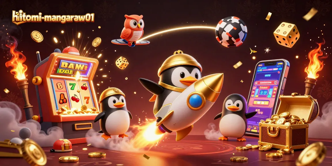 Experience the thrill of hitomi-mangaraw01 with a winning jackpot explosion in a vibrant casino scene.