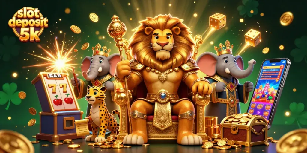 Experience the thrill of big wins at slot deposit 5k with dynamic 3D casino elements.
