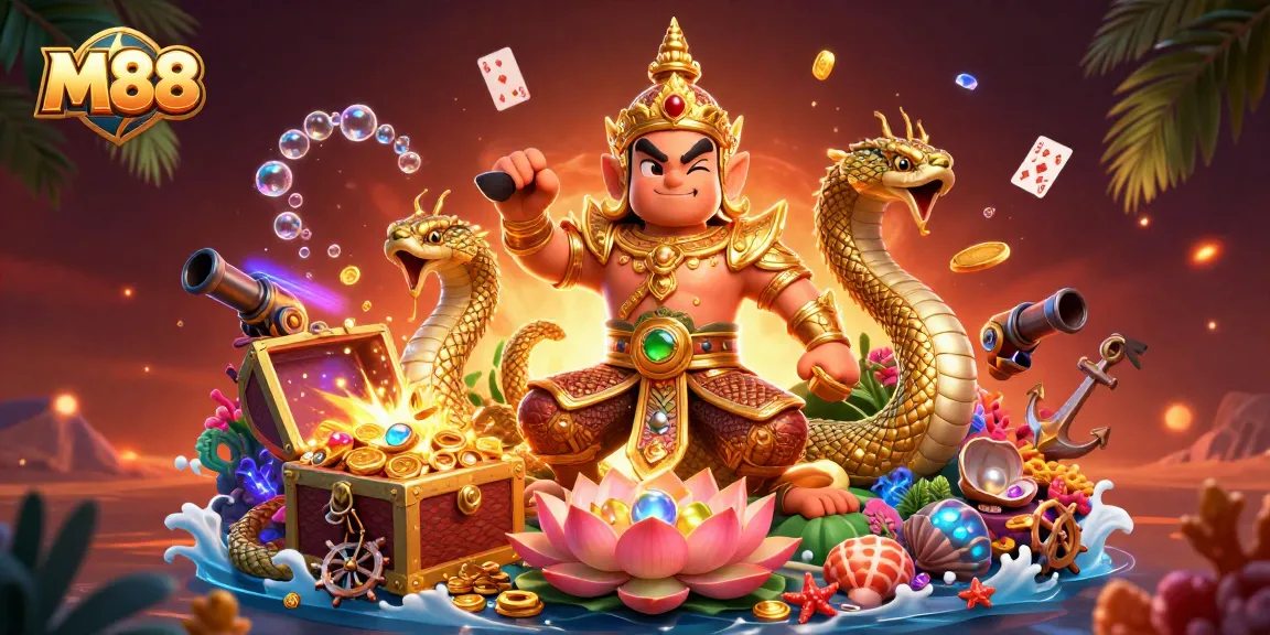 M88 showcases thrilling underwater casino adventure with vibrant gameplay elements and stunning graphics.