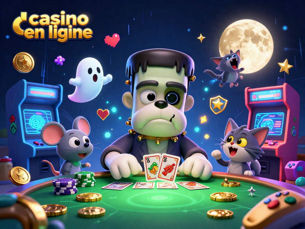 Jouez au casino en ligne avec une scène de jeux animée mettant en avant des personnages fantastiques.