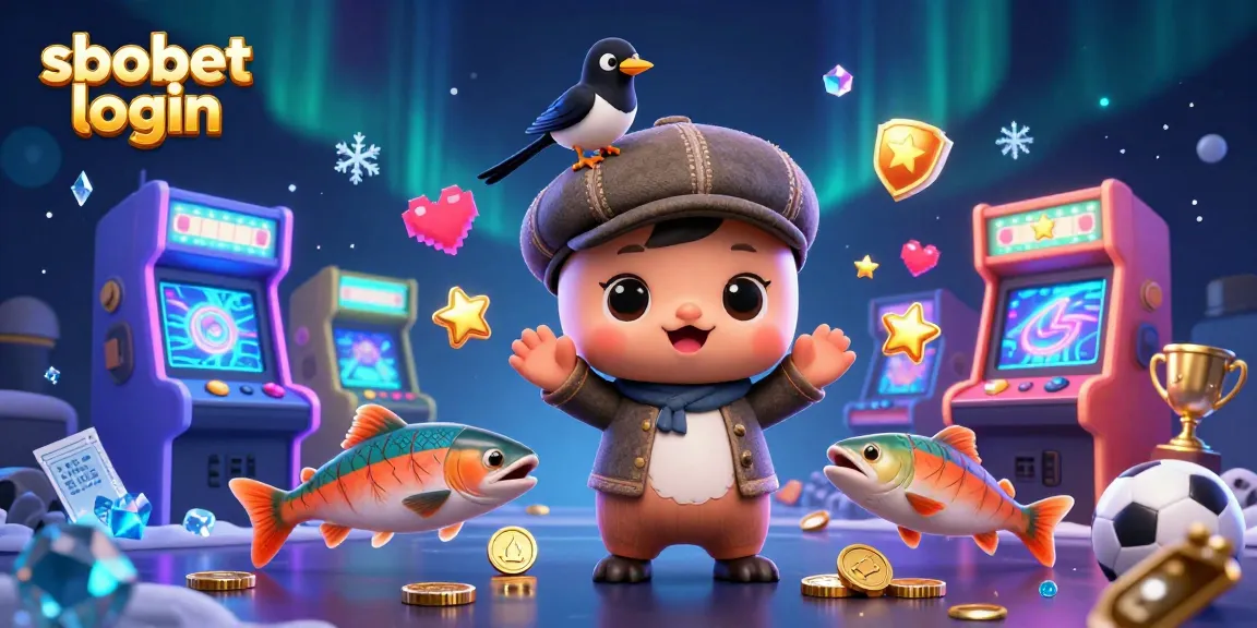 Bet on your favorite sports with sbobet login in this vibrant, engaging illustration packed with elements.