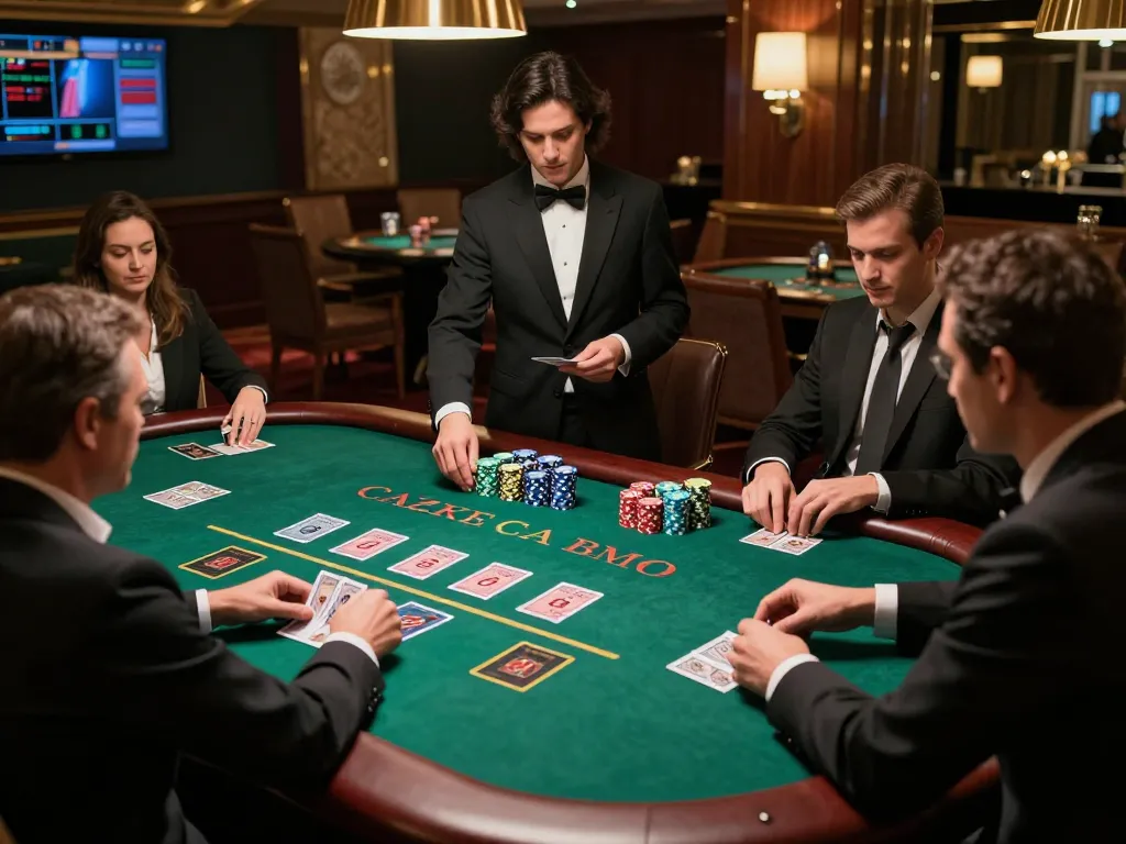 Players engage in a high-stakes blackjack game at 78wingo with a live dealer, showcasing excitement and strategy