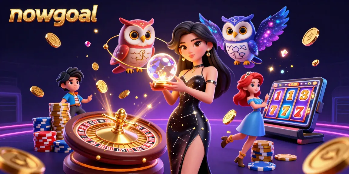 Bet on nowgoal with real-time updates in a dynamic and colorful sports gambling scene.