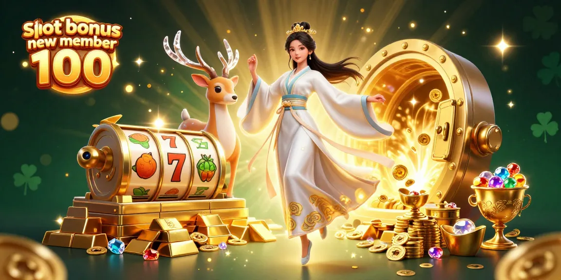 Engage in thrilling gameplay with the slot bonus new member 100, featuring opulent treasures and dynamic slots.