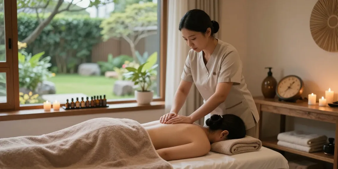 Experience 마포스웨디시 in a tranquil massage studio with soothing elements.
