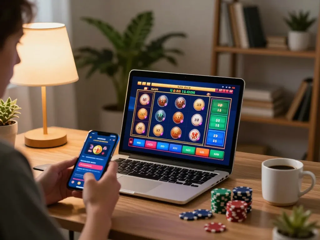 Engaging gameplay at Canada online casinos reddit in a cozy home setting with modern tech.