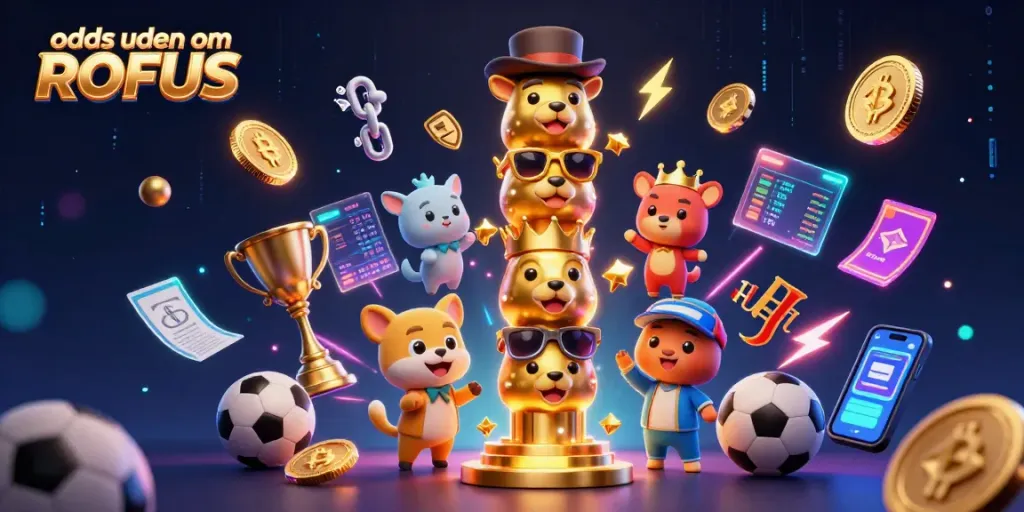 Betting on odds uden om ROFUS with dynamic sports elements and a magical totem scene.