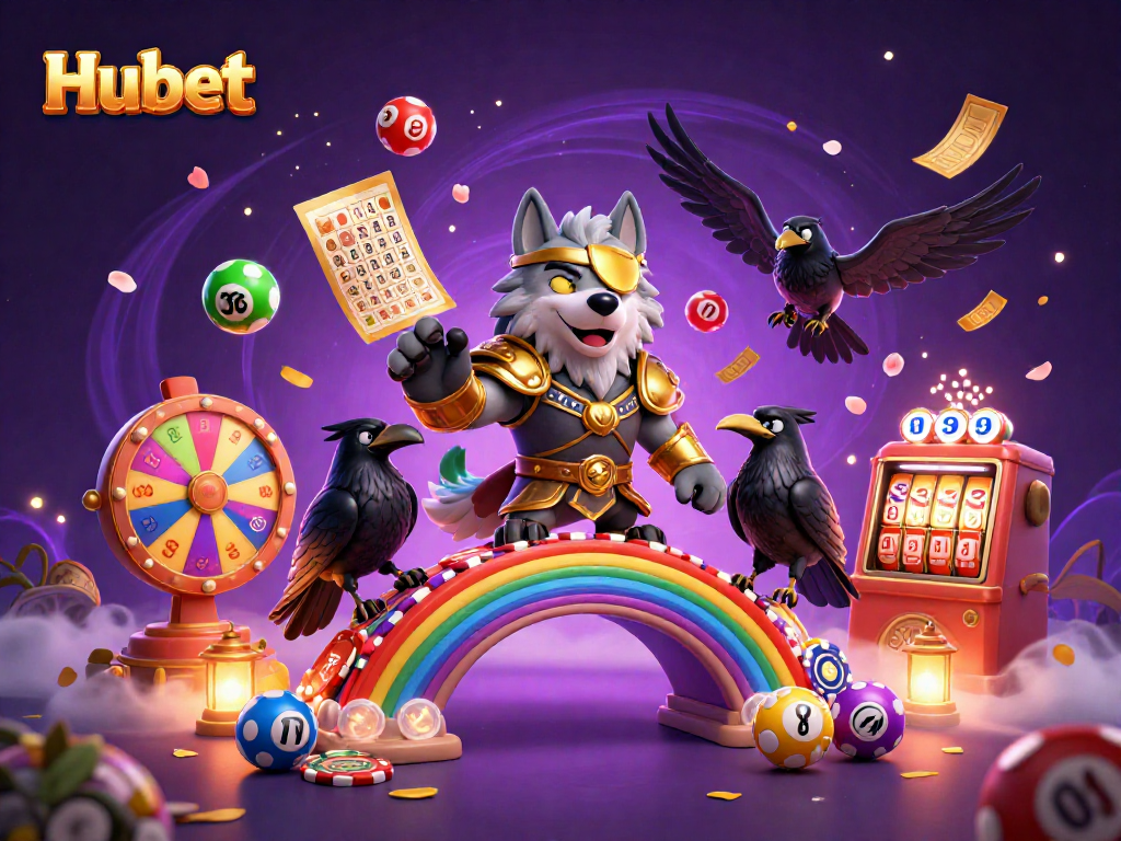 Engage with Hubet's lively atmosphere featuring Norse mythology characters amidst gambling elements.