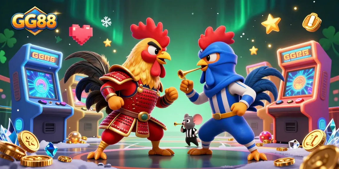 Engage with gourmet GG88 tournament as roosters clash in a colorful gambling universe filled with arcade thrills.