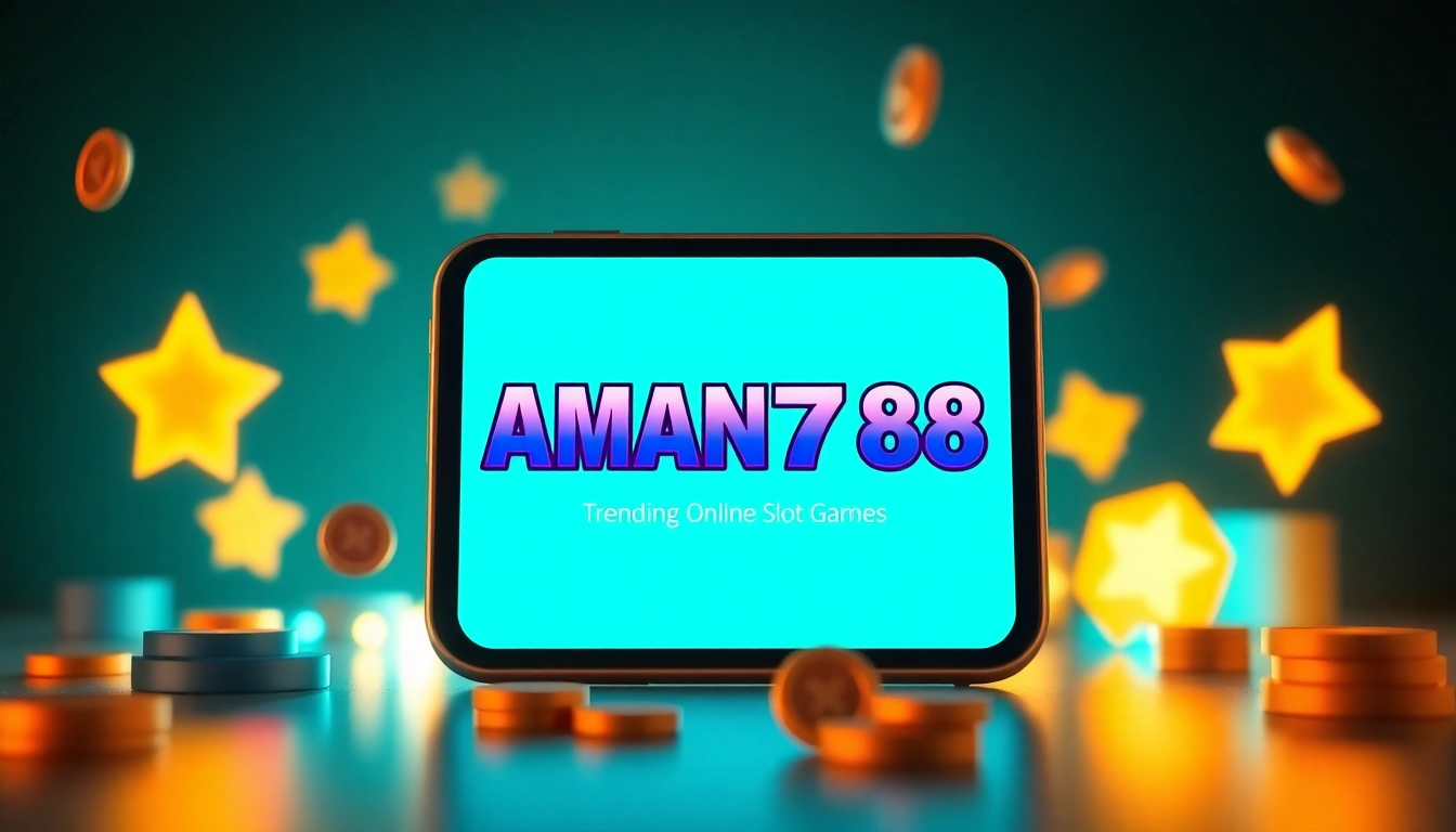 Experience the excitement of aman788 with trending slot games on a sleek mobile interface.
