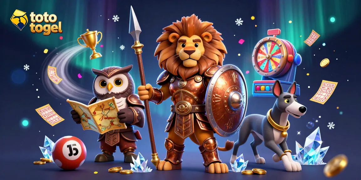 Engage in thrilling toto togel lottery action featuring lively characters and vibrant elements.