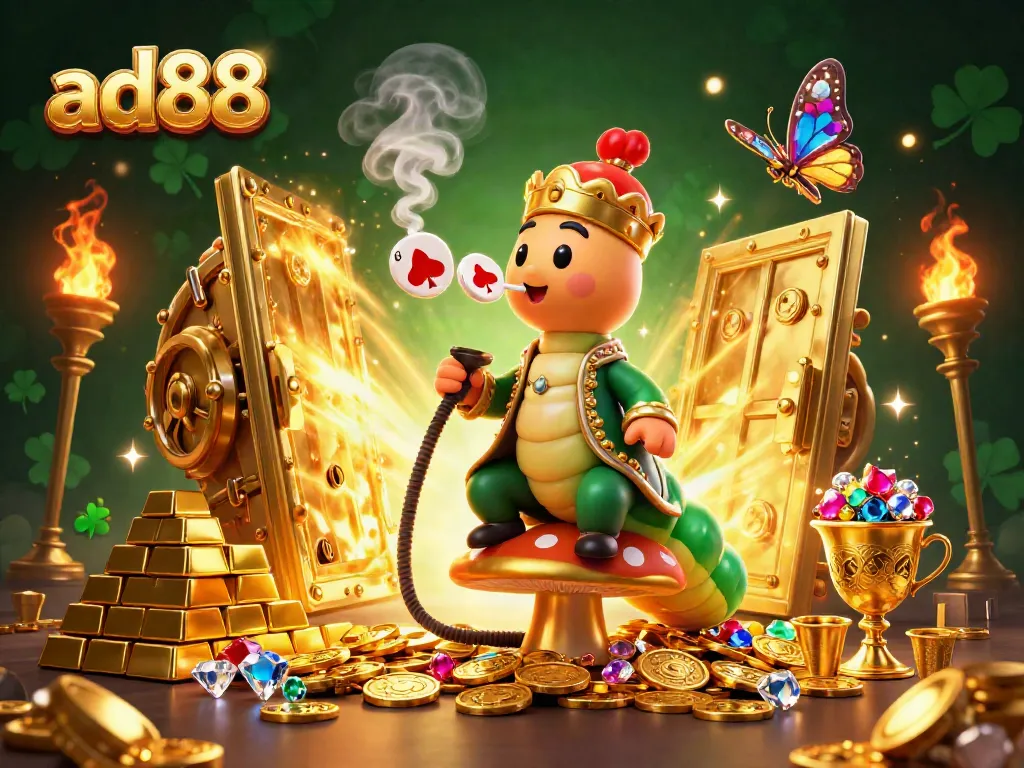 Experience thrilling gaming adventures with ad88's luxurious casino atmosphere and enchanting characters.