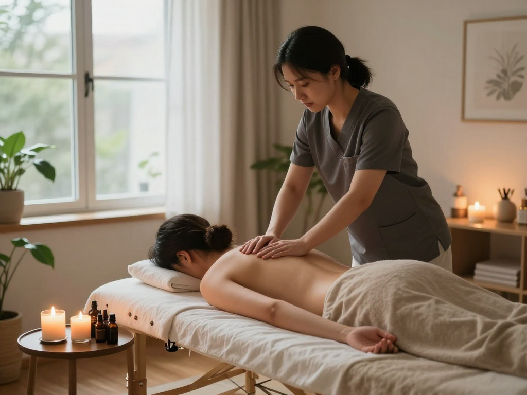 Indulging in 출장안마 as a therapist provides a relaxing massage in a serene home setting, enhancing wellness.