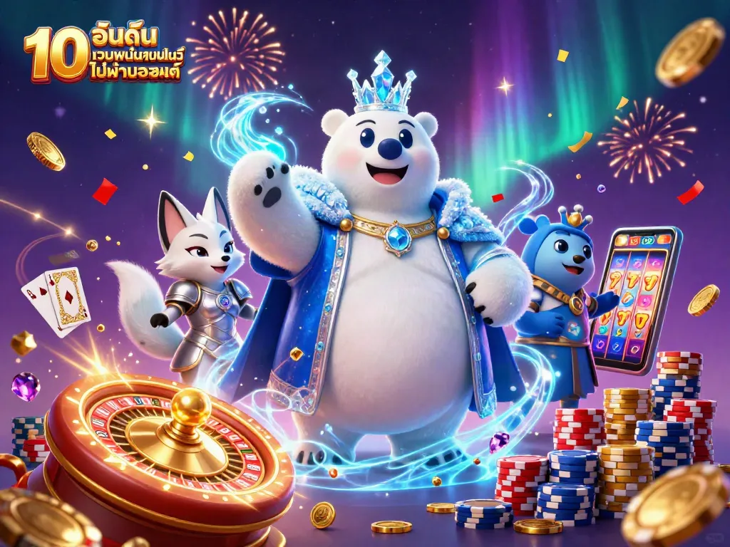ภาพประกอบ 10 อันดับ เว็บพนันออนไลน์ ไม่ผ่านเอเย่นต์ แสดงความตื่นเต้นในโลกคาสิโน