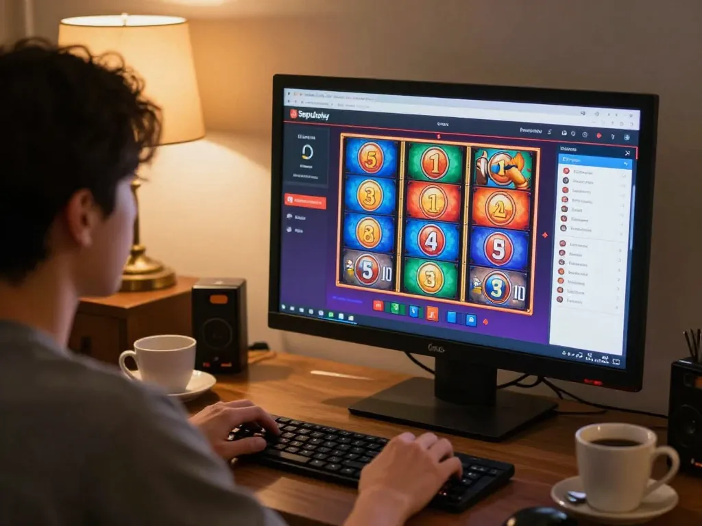 Engaging online gaming moment on Sepuhplay, showcasing player excitement and strategic gameplay.