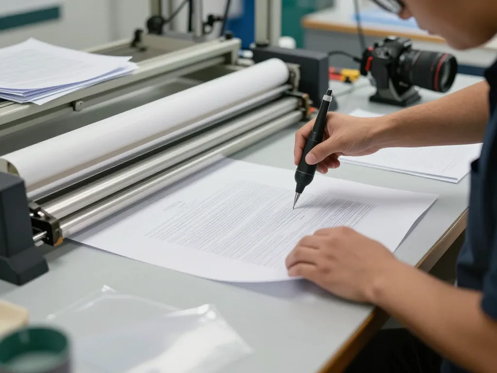 Quy trình bóc ép plastic cho thấy việc khôi phục tài liệu an toàn trong một môi trường chuyên nghiệp.