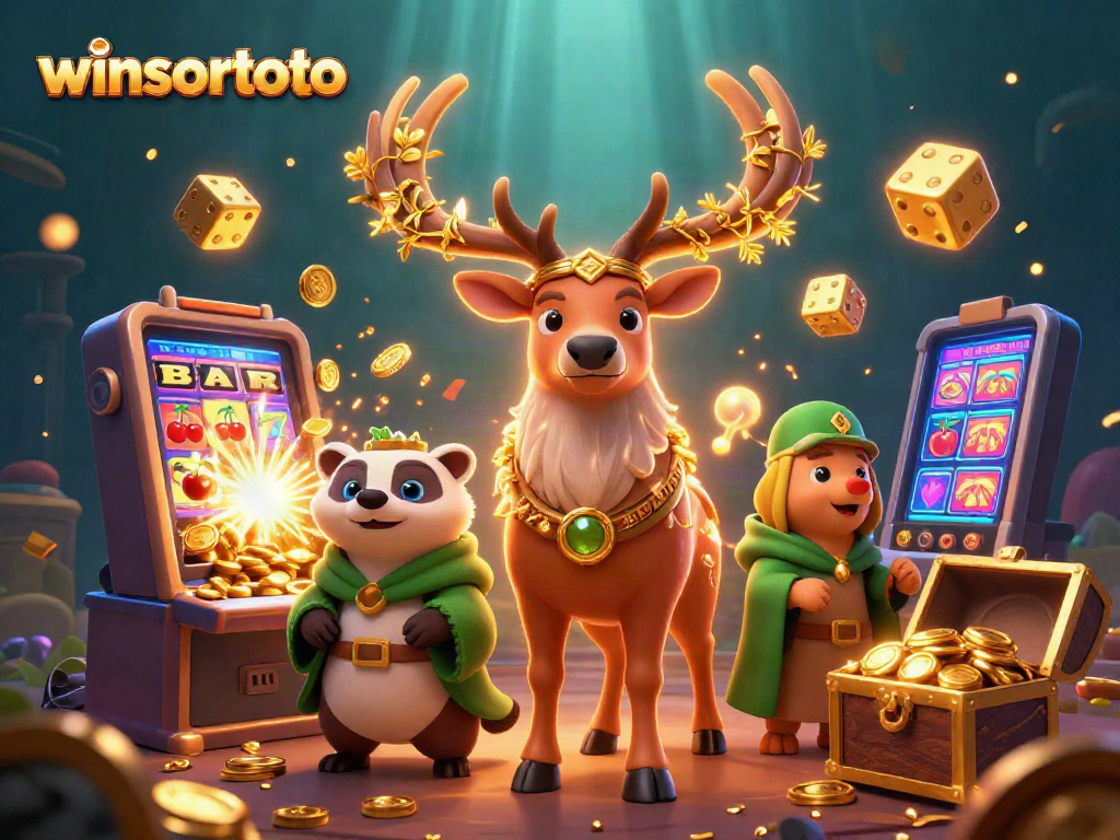 Menggandakan kemenangan di winsortoto dengan jackpot mesin slot penuh harta berkilau.