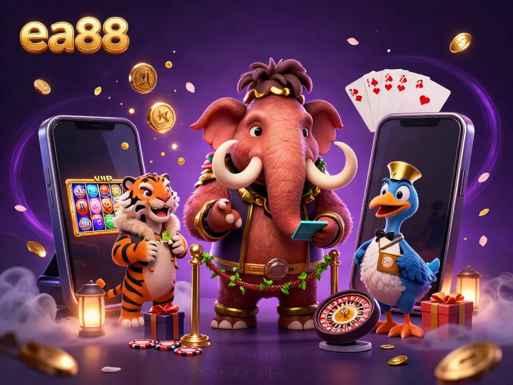 ea88 tạo ra bầu không khí vui tươi với mamut và hổ, khám phá cá cược điện tử thú vị.