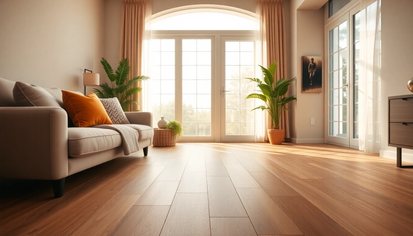 Enhance your home with beautiful vinyl plank flooring showcased in an inviting living room.