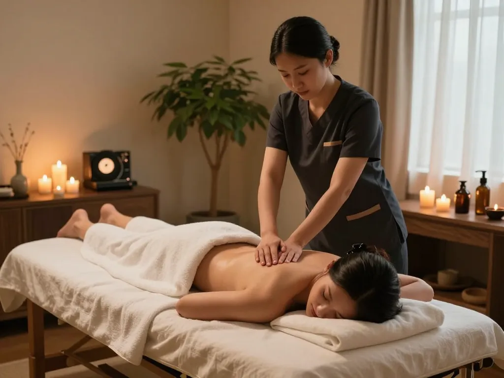 Relaxing Swedish massage scene showcasing 천안스웨디시 treatments in a serene spa atmosphere.