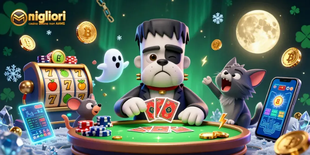 Gioco emozionante nei migliori casino online non AAMS: Frankenstein bulldog e fantasmi tra le chips!