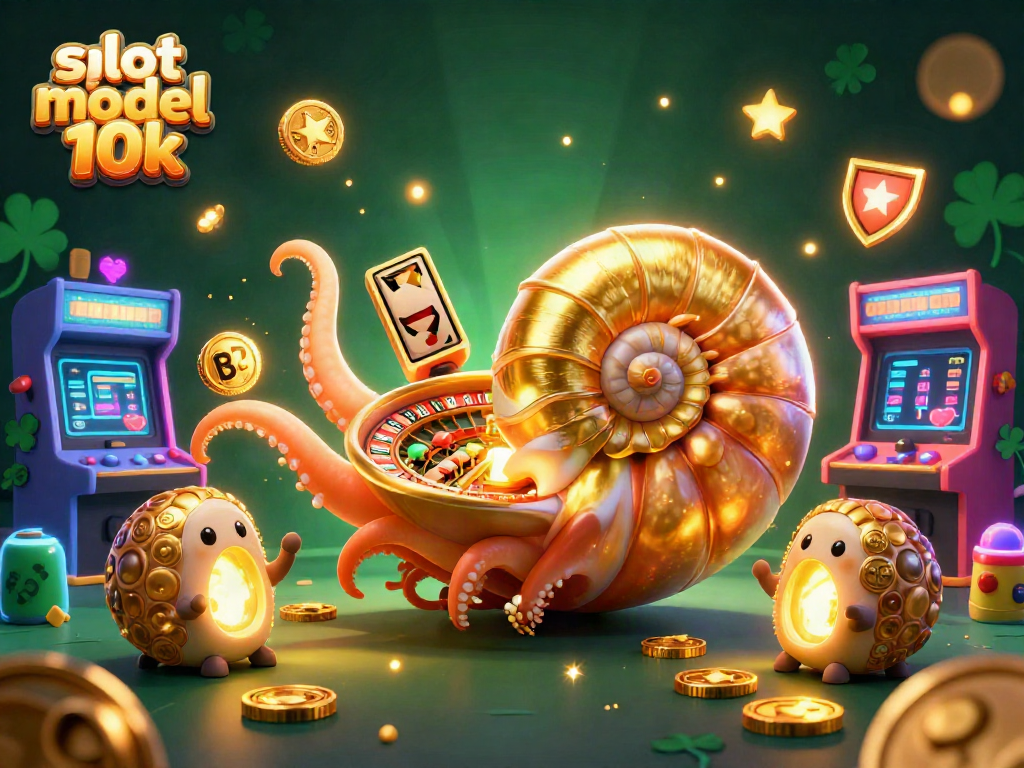 Engage with slot modal 10k in a vibrant 3D casino scene featuring animated characters and gaming elements.