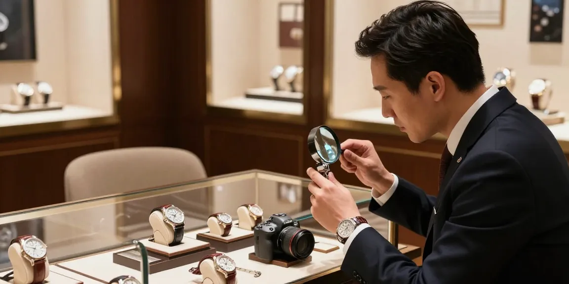 Explore premium super clone watches in an upscale boutique with detailed craftsmanship.