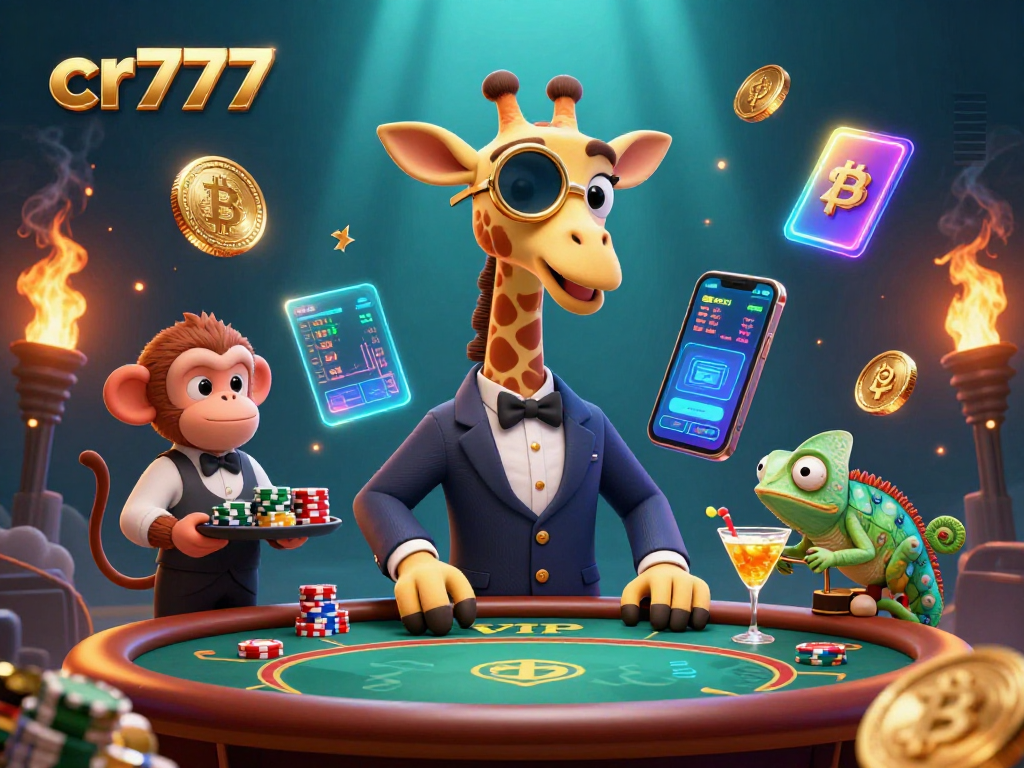 Gambarkan cr777 bermain poker di kasino dengan efek visual yang menarik dan penuh warna.