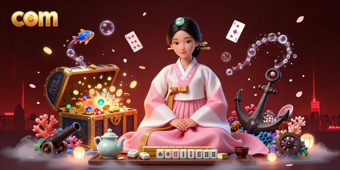 Spin the reels at com with a captivating Asian casino scene filled with treasures and games.