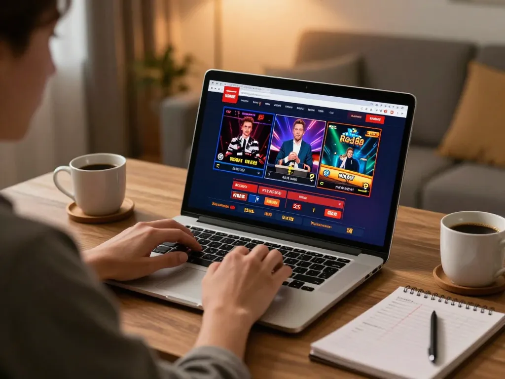 Player engaging with the Red88 online casino interface for strategic gameplay and betting.
