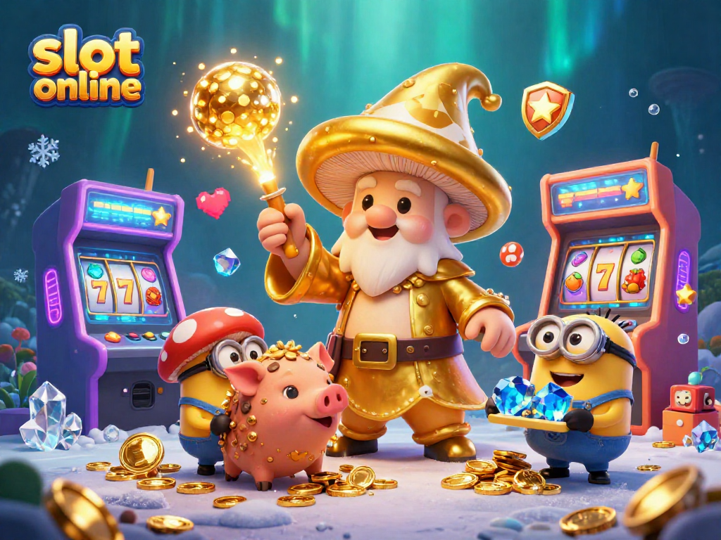 Experience thrilling gameplay at slot online with vibrant characters and immersive casino elements.