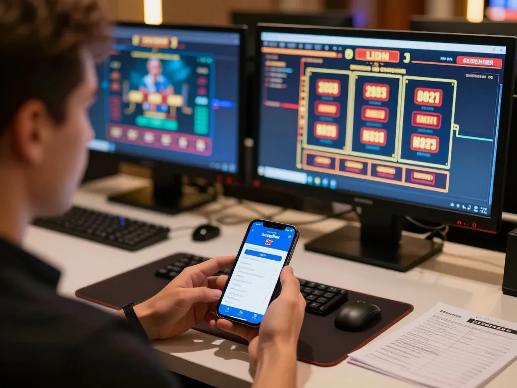 Engaging user playing kong88 nesl online casino games with dynamic screens and strategy notes.